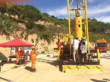 石煤機救生艙演練現場