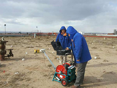 內蒙新奧煤氣井測井現場